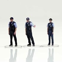 60年代　ヴィンテージ　黒人警官（警備員）スタチュー vintage Amazon.co.jp: figreal 1/64 警察官001(13) 3体セット : ホーム＆キッチン